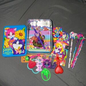 Vintage Lisa Frank Stationery Tin & supplies